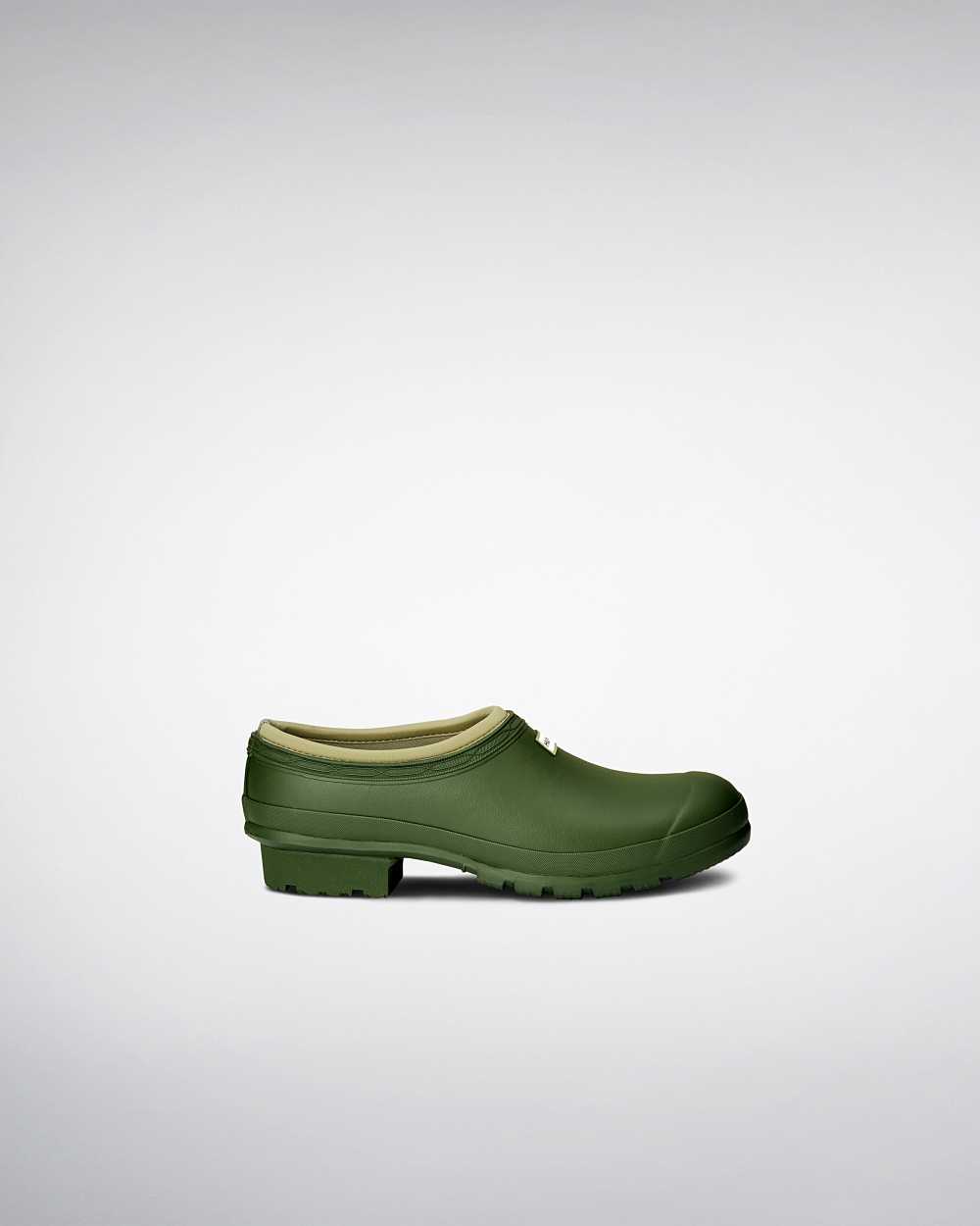 Mens Hunter Gardener Clogs Green | ENPTGA-860